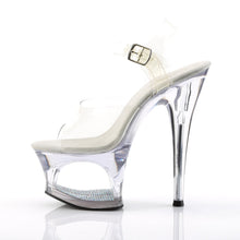 Load image into Gallery viewer, MOON-708DM Pleaser 7 Inch Heel Clear Pole Dancing Platforms