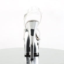 Load image into Gallery viewer, MOON-708DMCH 7&quot; Heel ClearSilver Chrome Pole Dancing Shoes