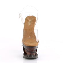 Load image into Gallery viewer, MOON-708GFT 7&quot; Heel Clear Bronze Tint Pole Dancing Platforms