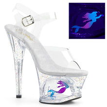 Load image into Gallery viewer, MOON-708MER Pleaser 7 Inch Heel Clear Pole Dancing Platforms