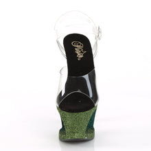 Load image into Gallery viewer, MOON-708OMBRE 7&quot; Heel Emerald Black Ombre Pole Dancer Shoes