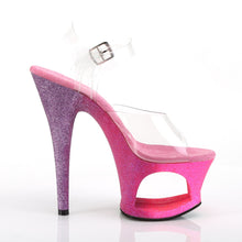 Load image into Gallery viewer, MOON-708OMBRE 7&quot; Heel Clear Pink Lavender Ombre Sexy Shoes