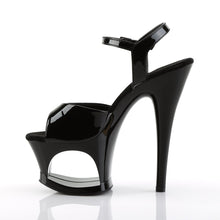 Load image into Gallery viewer, MOON-709 Pleaser 7 Inch Heel Black Pole Dancing Platforms