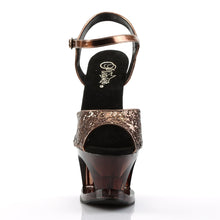 Load image into Gallery viewer, MOON-710GT 7 Inch Heel Bronze Glitter Pole Dancing Platforms