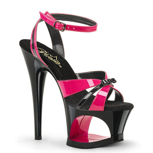 MOON-728 Pleaser 7 Inch Heel Hot Pink Pole Dancing Platforms