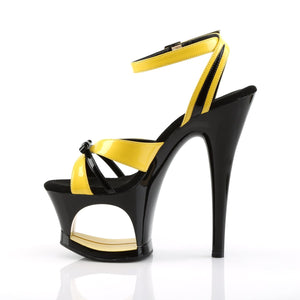 MOON-728 Pleaser 7 Inch Heel Yellow Pole Dancing Platforms