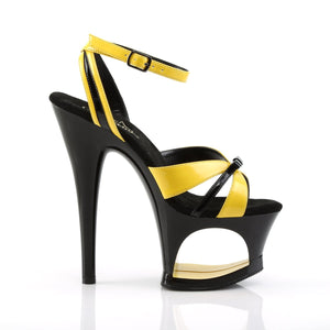 MOON-728 Pleaser 7 Inch Heel Yellow Pole Dancing Platforms