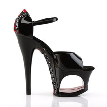 Load image into Gallery viewer, MOON-760FH 7&quot; Heel Black and Red Pole Dancing Platforms