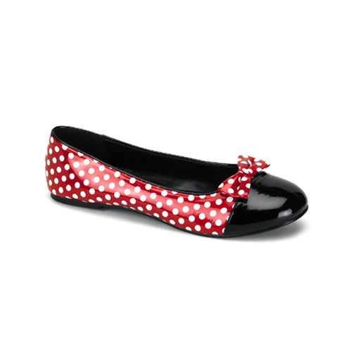 MOUSE-16 Funtasma Fancy Dress Red Women's Flat Shoes