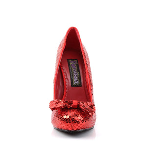 OZ-06 Funtasma 4.5 Inch Heel Red Sequins Women's Sexy Shoes