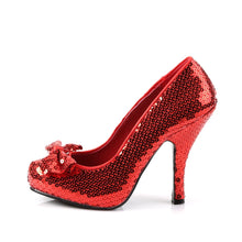 Load image into Gallery viewer, OZ-06 Funtasma 4.5 Inch Heel Red Sequins Women&#39;s Sexy Shoes