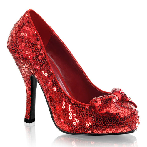 OZ-06 Funtasma 4.5 Inch Heel Red Sequins Women's Sexy Shoes