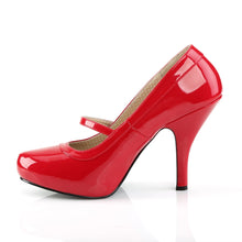 Load image into Gallery viewer, PINUP-01 Pleaser Pink Label 4.5 Inch Heel Red Platform Shoes