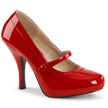 Load image into Gallery viewer, PINUP-01 Pleaser Pink Label 4.5 Inch Heel Red Platform Shoes