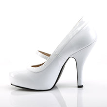 Load image into Gallery viewer, PINUP-01 Pink Label 4.5&quot; Heel White Patent Platform Shoes