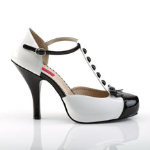 Load image into Gallery viewer, PINUP-02 Pink Label 4.5&quot; Heel Black and White Platform Shoes