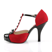 Load image into Gallery viewer, PINUP-02 Pleaser Pink Label 4.5 Inch Heel Red Platform Shoes