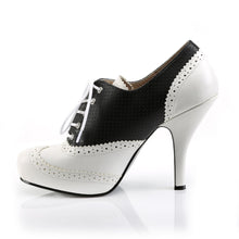 Load image into Gallery viewer, PINUP-07 Pink Label 4.5&quot; Heel Black and White Platform Shoes