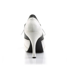 Load image into Gallery viewer, PINUP-07 Pink Label 4.5&quot; Heel Black and White Platform Shoes