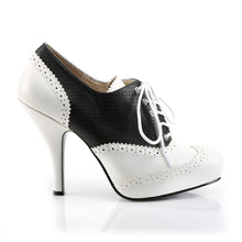 Load image into Gallery viewer, PINUP-07 Pink Label 4.5&quot; Heel Black and White Platform Shoes