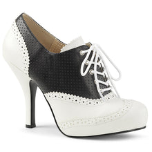 Load image into Gallery viewer, PINUP-07 Pink Label 4.5&quot; Heel Black and White Platform Shoes