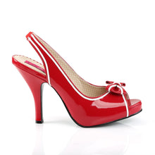 Load image into Gallery viewer, PINUP-10 Pleaser Pink Label 4.5 Inch Heel Red Platform Shoes