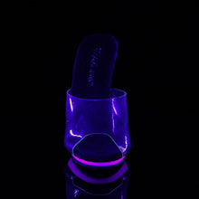 Load image into Gallery viewer, POISE-501UV Fetish 5 Inch Heel Clear &amp; Neon Purple Sexy Shoe