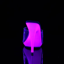 Load image into Gallery viewer, POISE-501UV Fetish 5 Inch Heel Clear &amp; Neon Purple Sexy Shoe