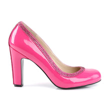 Load image into Gallery viewer, QUEEN-04 Pink Label 4&quot; Heel Hot Pink Patent Fetish Footwear