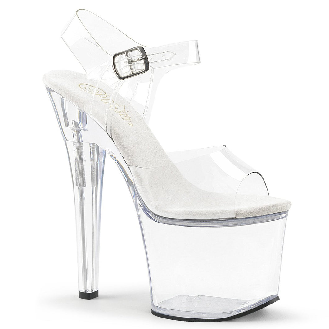 RADIANT-708 Pleaser 7 Inch Heel Clear Pole Dancing Platforms