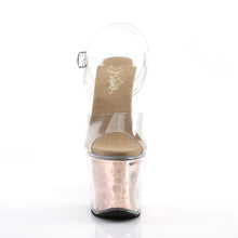 Load image into Gallery viewer, RADIANT-708BHG Pleaser 7&quot; Heel Clear Bronze Strippers Shoes