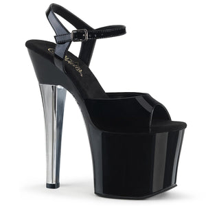 RADIANT-709CHH Pleaser 7" Heel Black Pole Dancing Platforms