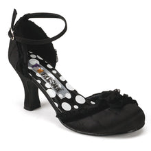 Load image into Gallery viewer, RETRO-03 Funtasma 3 Inch Heel Black Satin Women&#39;s Sexy Shoes