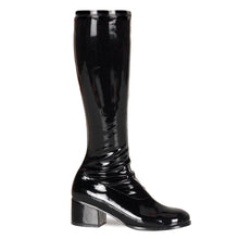 Load image into Gallery viewer, RETRO-300 Funtasma 2&quot; Heel Black Stretch Patent Women Boots