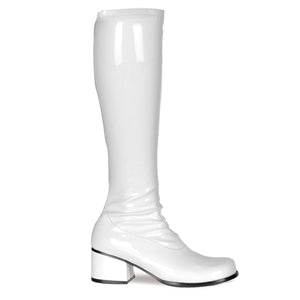 RETRO-300 Funtasma 2 Inch Heel White Patent Women's Boots