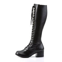 Load image into Gallery viewer, RETRO-302 Funtasma 2&quot; Heel Black Stretch Matt Women&#39;s Boots