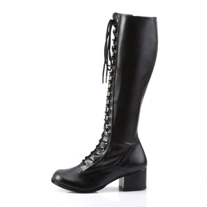 RETRO-302 Funtasma 2" Heel Black Stretch Matt Women's Boots