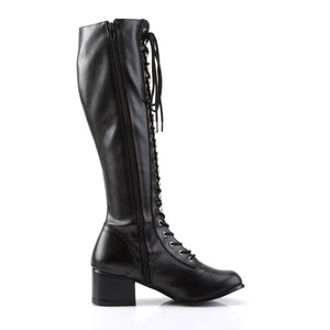 RETRO-302 Funtasma 2" Heel Black Stretch Matt Women's Boots