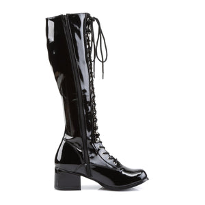 RETRO-302 Funtasma 2" Heel Black Stretch Patent Women Boots