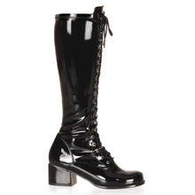 Load image into Gallery viewer, RETRO-302 Funtasma 2&quot; Heel Black Stretch Patent Women Boots