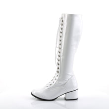 Load image into Gallery viewer, RETRO-302 Funtasma 2 Inch Heel White Patent Women&#39;s Boots