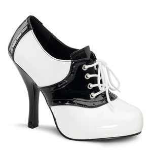 SADDLE-48 Funtasma 4.5" Heel Black and White Women Sexy Shoe