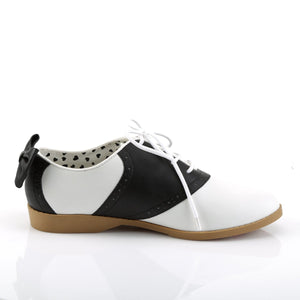 SADDLE-53 Funtasma Black and White Women's Sexy Shoes