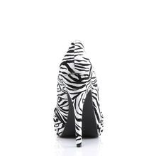 Load image into Gallery viewer, SAFARI-06 Pin Up Couture Black White Zebra Print Platforms