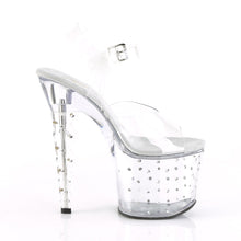 Load image into Gallery viewer, SCALLOP-708SD Pleaser 7&quot; Heel Clear Pole Dancing Platforms