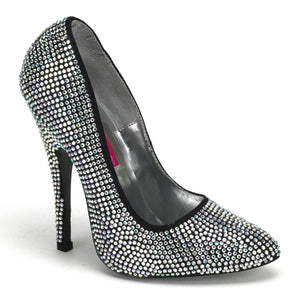 SCANDAL-620R Burlesque Iridescent Rhinestones Sexy Shoes