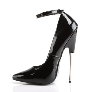 SCREAM-12 Devious Fetish 6" Heel Black Patent Erotic Shoes