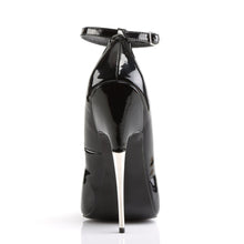 Load image into Gallery viewer, SCREAM-12 Devious Fetish 6&quot; Heel Black Patent Erotic Shoes