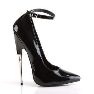 SCREAM-12 Devious Fetish 6" Heel Black Patent Erotic Shoes