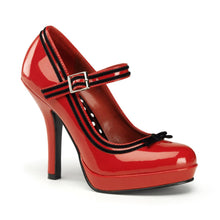 Load image into Gallery viewer, SECRET-15 Pin Up Couture 4.5&quot; Heel Red Retro Glamour Shoes